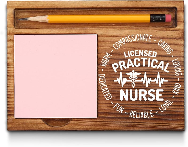 akeke Licensed Practical Nurse LPN Week Appreciation Thank You Gifts, Licensed Practical Nurse Sticky Note Holder, Licensed Practical Nurse Office Desk Decor Self-Stick Note Pad Holders GAA21 - Image 1